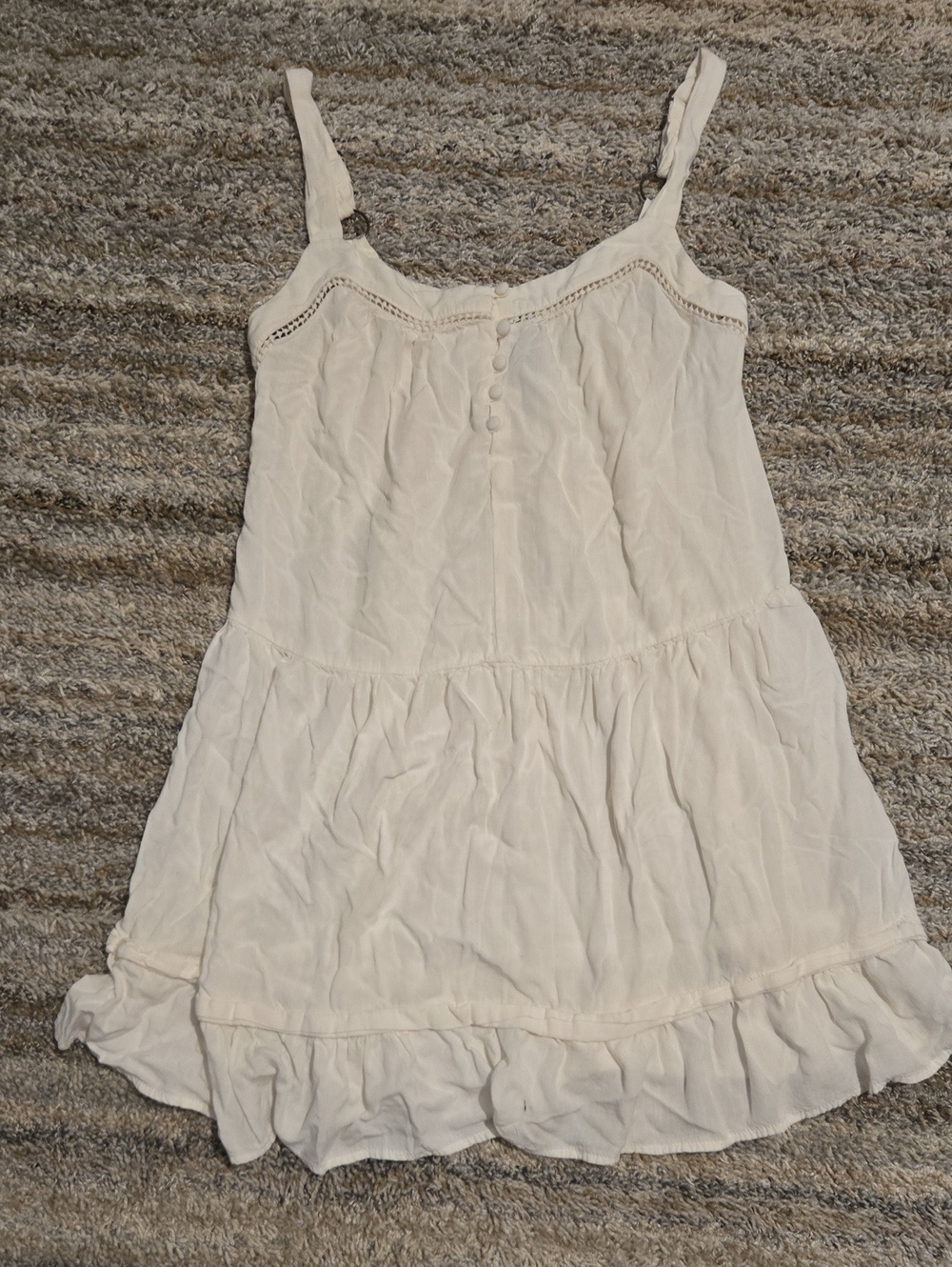 wild fable White Ruffle Tiered Sundress